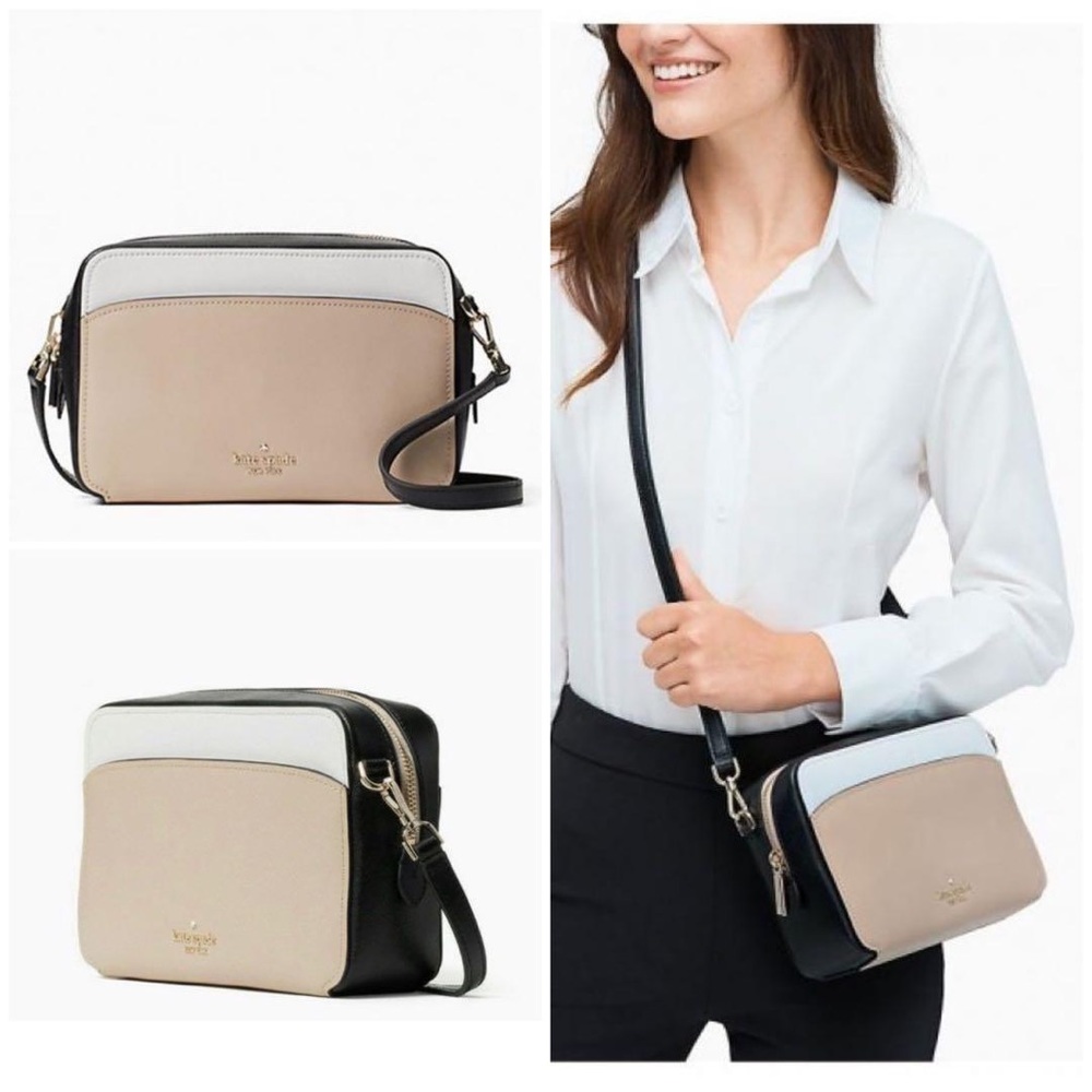 Kate Spade Lauryn color-block camera bag, NWOT